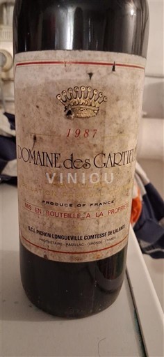 Bordeaux Pauillac Domaine S Cartier 1987