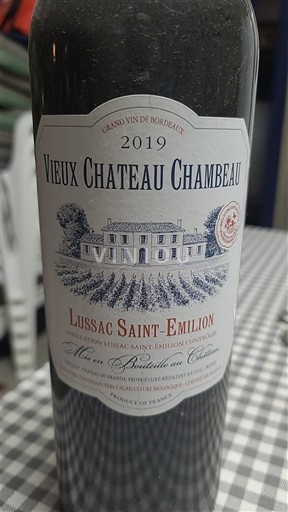 Bordeaux Lussac-Saint-Émilion Château Vieux Château Chambeau 2019