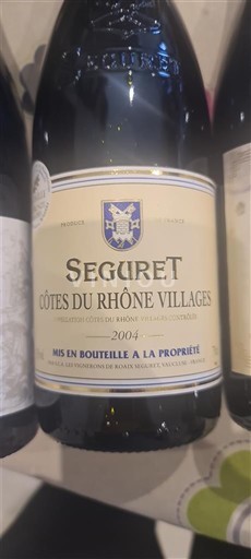 Rhône-dalen Ikke specificeret Séguret 2004