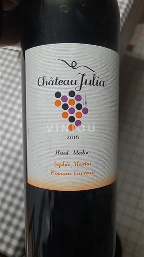 Bordeaux Haut-Médoc Château Julia 2016