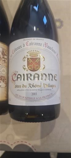 Rhône-dalen Ikke specificeret Les Coteaux à Cairanne Vaucluse 2003