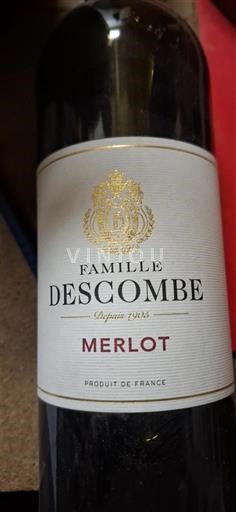 Bordeaux Famille Descombe 100 % Merlot 2020