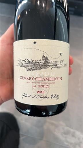 Borgogna Gevrey-Chambertin Gilbert et Christine Felettig La Justice 2018