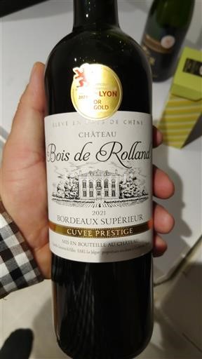 Burdeos Bordeaux superior Château Bois de Rolland Prestige 2021