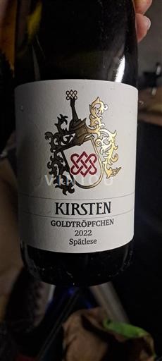 Mosel Kirsten Goldtröpfchen Spätlese 2022