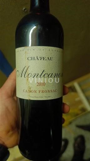 Bordeaux Canon-Fronsac Château Montcanon 2010