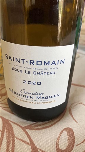 Borgoña Saint-Romain Domaine Sébastien Magnien Sous Le Château 2020