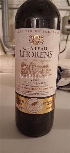 Bordeaux Château Lhorens 2008