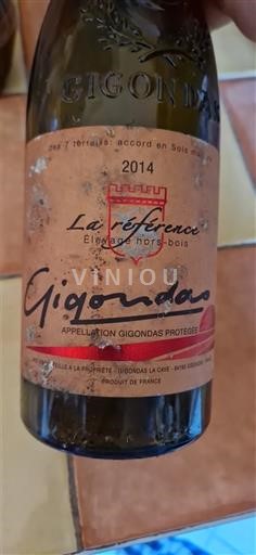 Víno Rouge sec La Référence Gigondas La Cave 2014 Francie Údolí Rhôny Gigondas AOC