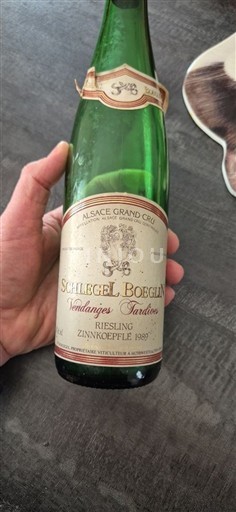 Alsace Määrittelemätön Grand Cru Schlegel Boeglin 1989