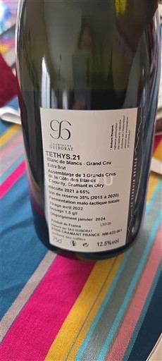 Champagne Không được chỉ định Grand Cru Guiborat Tethys.21 2021