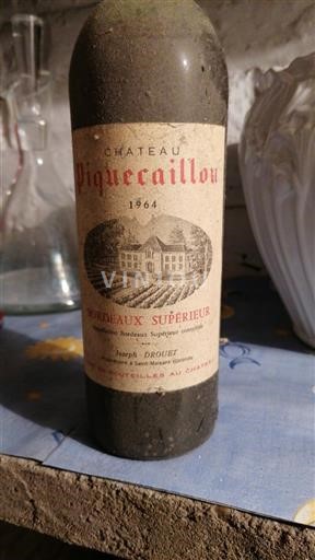 Burdeos Bordeaux superior Château Pique Caillou 1964