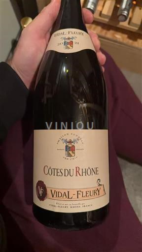 Rhônedalen Côtes du Rhône Vidal Fleury 2021