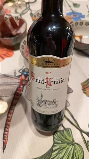 Bordeaux Saint-Émilion Club des Sommeliers 2022