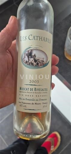 Roussillon Muscat de Rivesaltes Les Cathares 2003