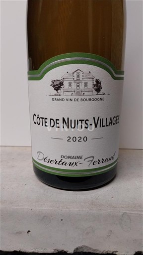 Burgund Côte de Nuits Villages Domaine Désertaux-Ferrand 2020
