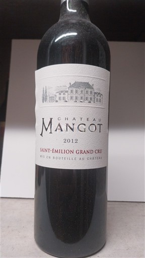 Bordeaux Saint-Émilion Grand Cru Grand Cru Château Mangot 2012