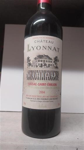 Bordeaux Lussac-saint-émilion Château Lyonnat 2004