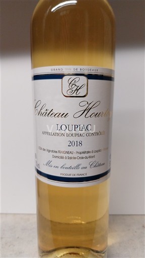 Bordeaux Loupiac Château Hourtin 2018