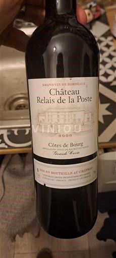 Bordeaux Côtes de Bourg Château Relais de la Poste 2006