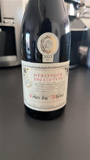 Rhônedalen Côtes du Rhône Héritages Cavare 2023