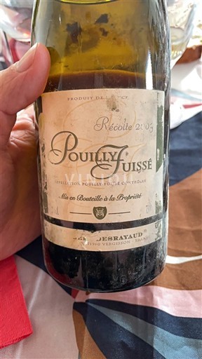 Burgundi Pouilly-fuissé Jesrayaud 2003