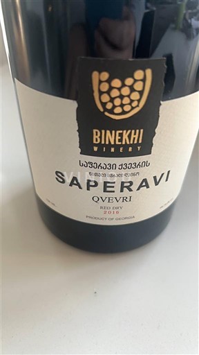 Kachetien Telavi Binekhi Winery Qvevri 2016
