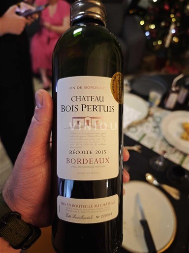 Burdeos Bordeaux Château Bois Pertuis 2015