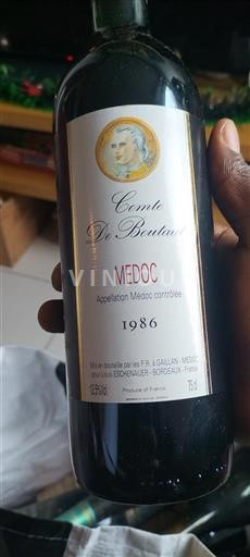 Bordeaux Médoc Comte De Bautan 1986