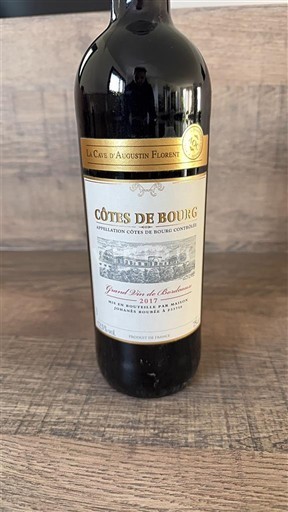 Bordeaux Côtes-de-bourg La Cave d'Augustin Florent 2017