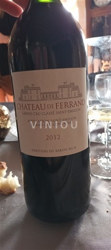 Bordeaux Saint-Émilion Grand Cru Grand Cru Château Ferrand 2012