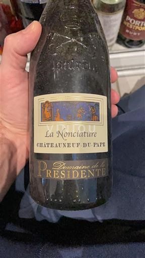 Valle del Ródano Châteauneuf-du-Pape. Domaine La Présidente La Nonciature 2016