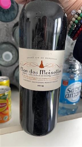 Bordeaux Côtes-de-bourg Clos des Moiselles 2016