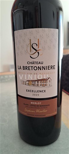 Bordeaux Blaye-Côtes-de-Bordeaux Château La Bretonnière Excellence 2020
