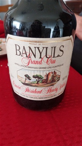 Roussillon Banyuls Grand Cru Domaine Mas Blanc Président Henry Vidal 1996