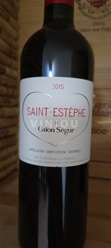 Bordeaux Saint-Estèphe Calon Ségur Saint-Estèphe de Calon Ségur 2015