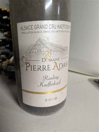 Alsace Riesling Grand Cru Domaine Pierre Adam Riesling Kaefferkopf 2018