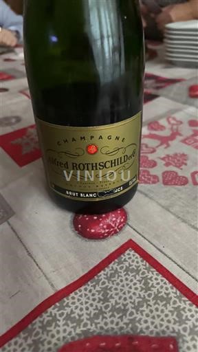 Champaña Champán Baron Alfred de Rothschild Sin añada