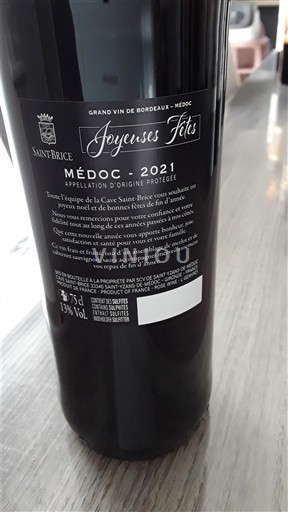 Bordeaux Médoc Saint-Brice Joyeuses Fêtes 2021