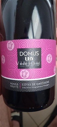 Sud-Ouest Côtes de Gascogne Domus Uby Rouge Fruité 2021
