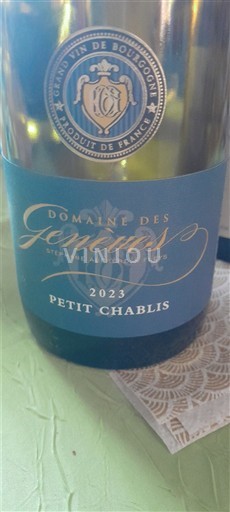 Bourgogne Petit-chablis Domaine S Genèves 2023