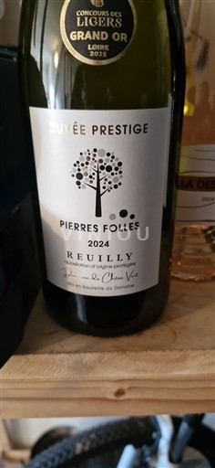 Vallée de la Loire Reuilly Domaine Domaines du Chen Vez Prestige Pierres Folles 2024