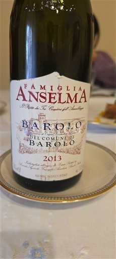 Piamonte Barolo Famiglia Anselma 2013