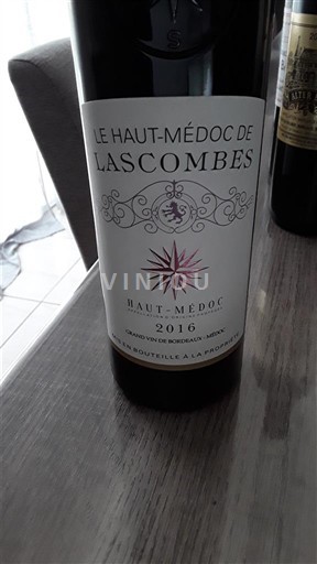 Bordeaux Haut-Médoc Lascombes Le Haut-Médoc de Lascombes 2016