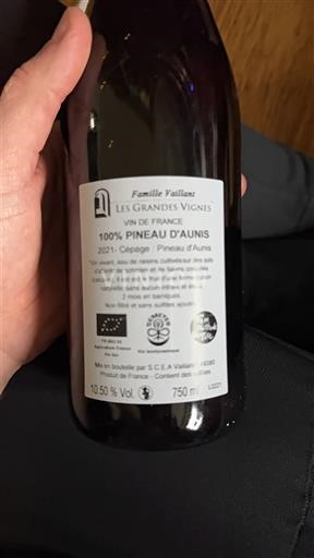 Viner Rouge sec 100% Pineau d'Aunis Les Grandes Vignes 2021 Frankrike Loiredalen Ospecificerad AOC