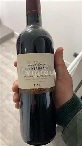 Bordeaux Montagne Saint-Émilion Château Vieux Château Goujon 2013