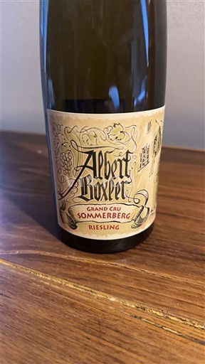 Vinhos Blanc sec Grand Cru Sommerberg Albert Boxler 2024 França Alsácia Não especificado AOC Grand Cru