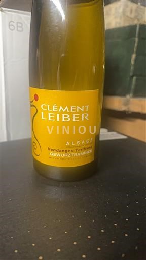 Alsacia Clément Leiber Vendanges Tardives Gewurztraminer 2018