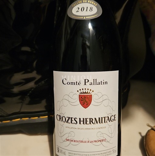 Vallée du Rhône Crozes-hermitage Comté Pallatin 2018