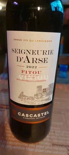 Languedoc Fitou Seigneurie d'arse 2022